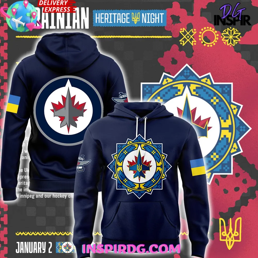 -Winnipeg Jets Ukrainian Heritage Night 2025 Hoodie