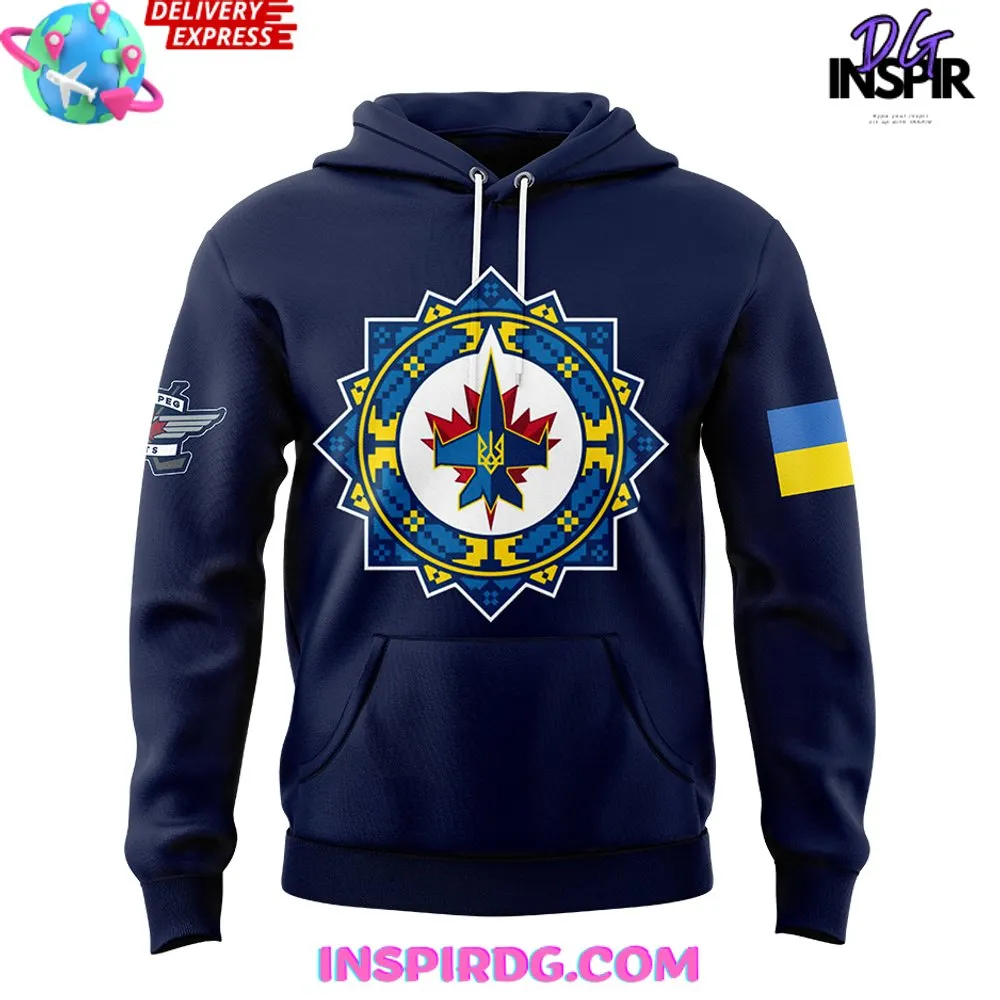 -Winnipeg Jets Ukrainian Heritage Night 2025 Hoodie