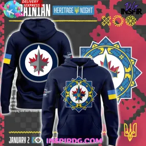 -Winnipeg Jets Ukrainian Heritage Night 2025 Hoodie