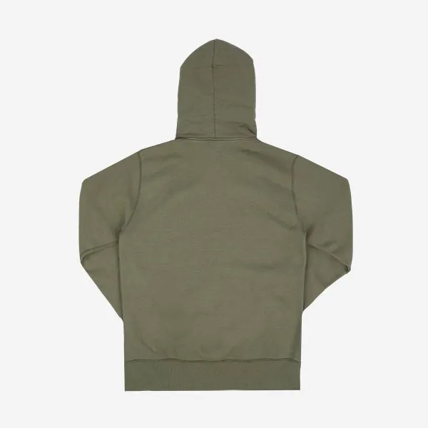 14oz Ultra Heavyweight Loopwheel Cotton Zippered Hoodie - Olive