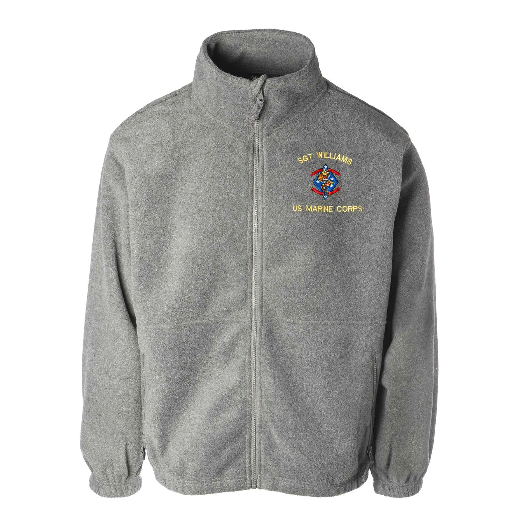 1st Battalion 4th Marines Embroidered Fleece Full Zip