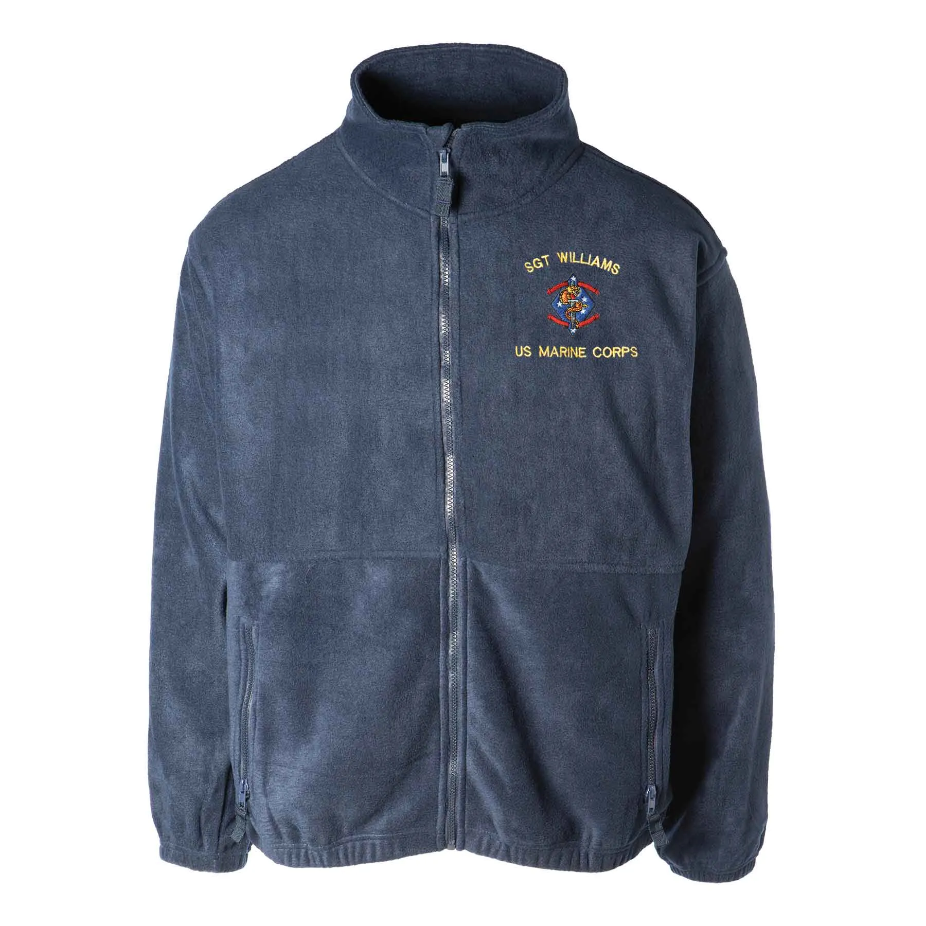 1st Battalion 4th Marines Embroidered Fleece Full Zip