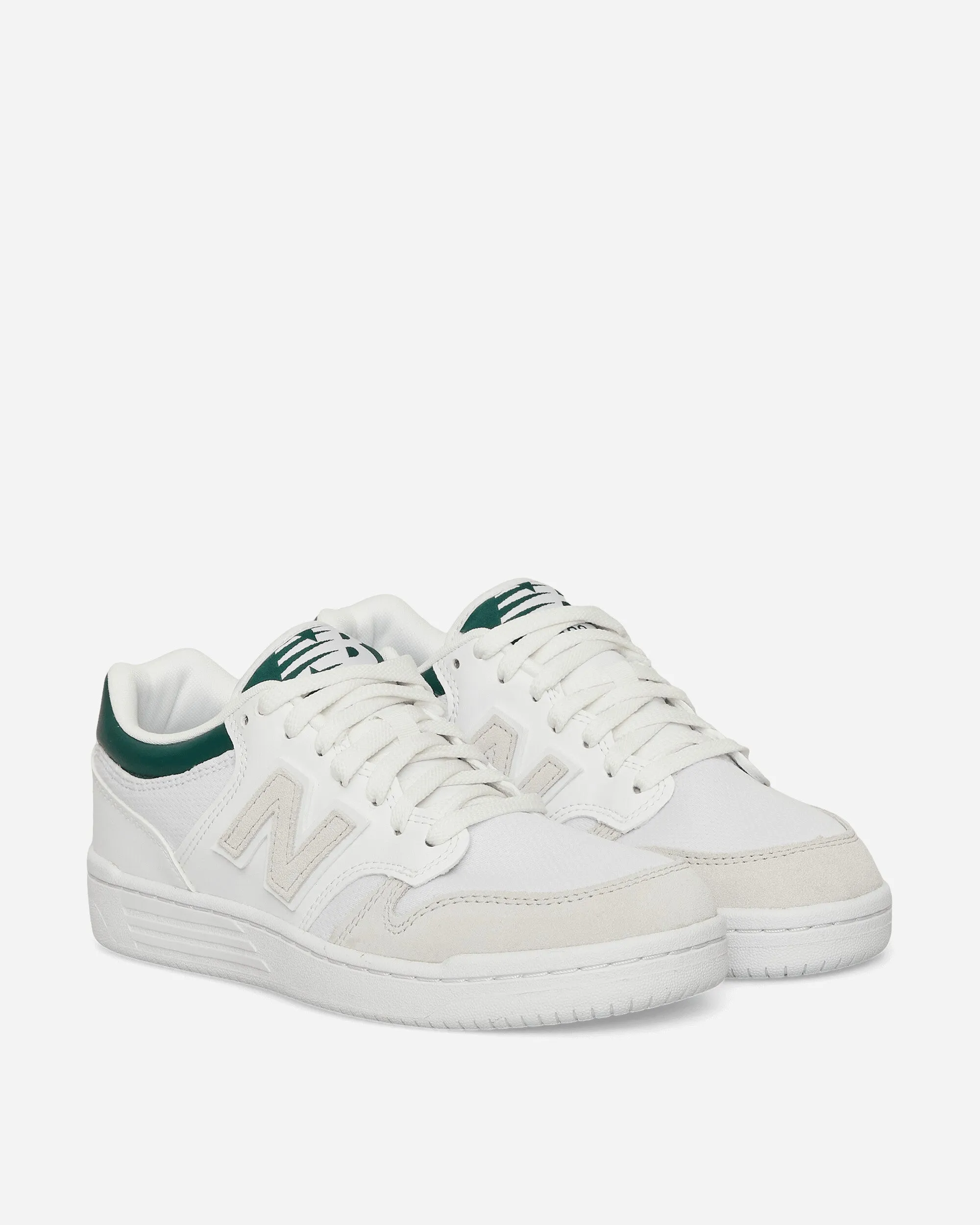 480 Sneakers White / Night Watch Green