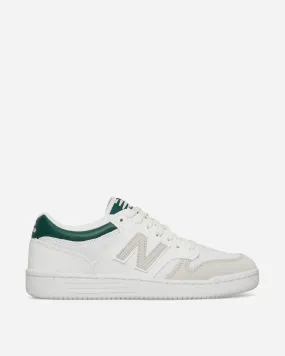 480 Sneakers White / Night Watch Green