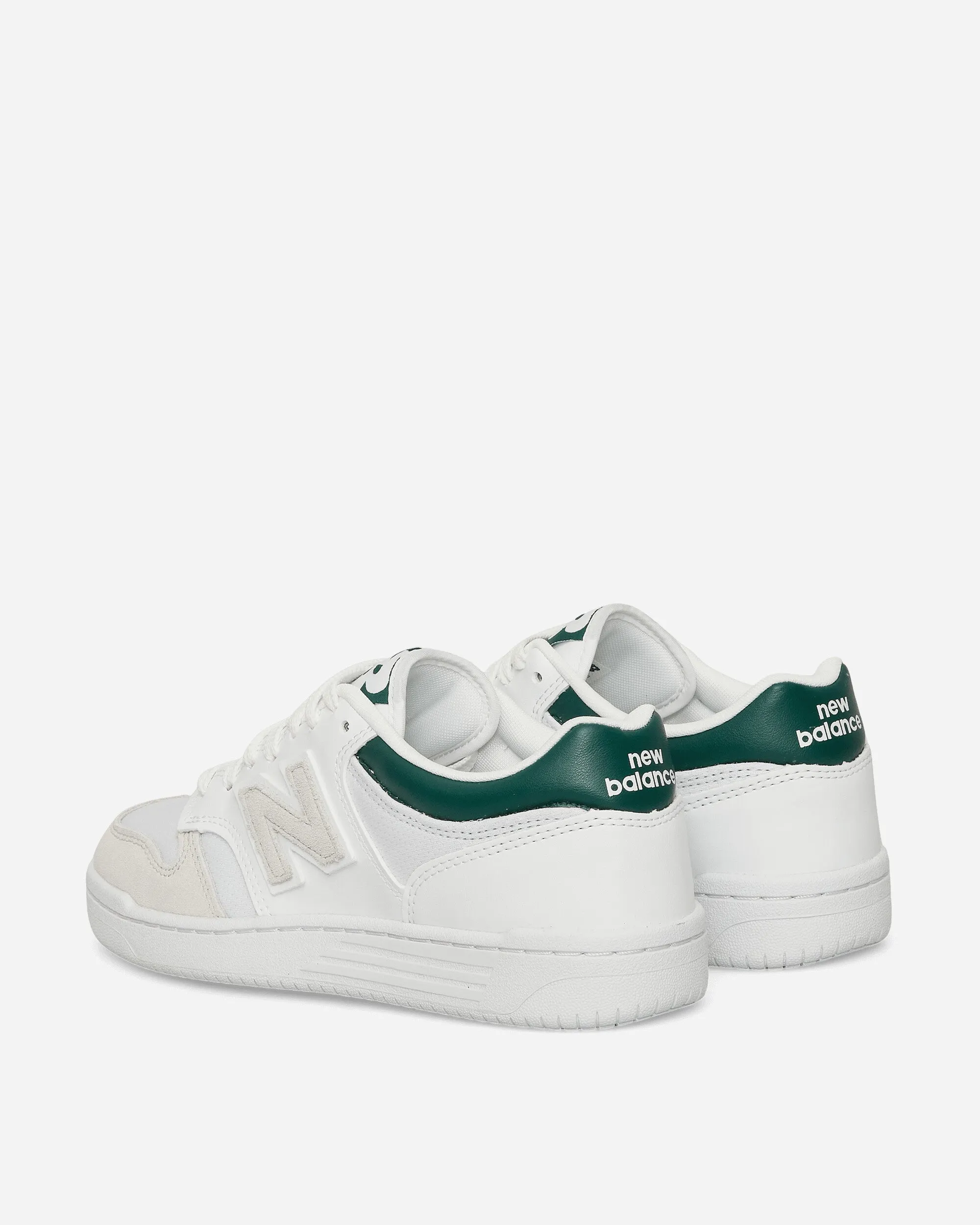 480 Sneakers White / Night Watch Green