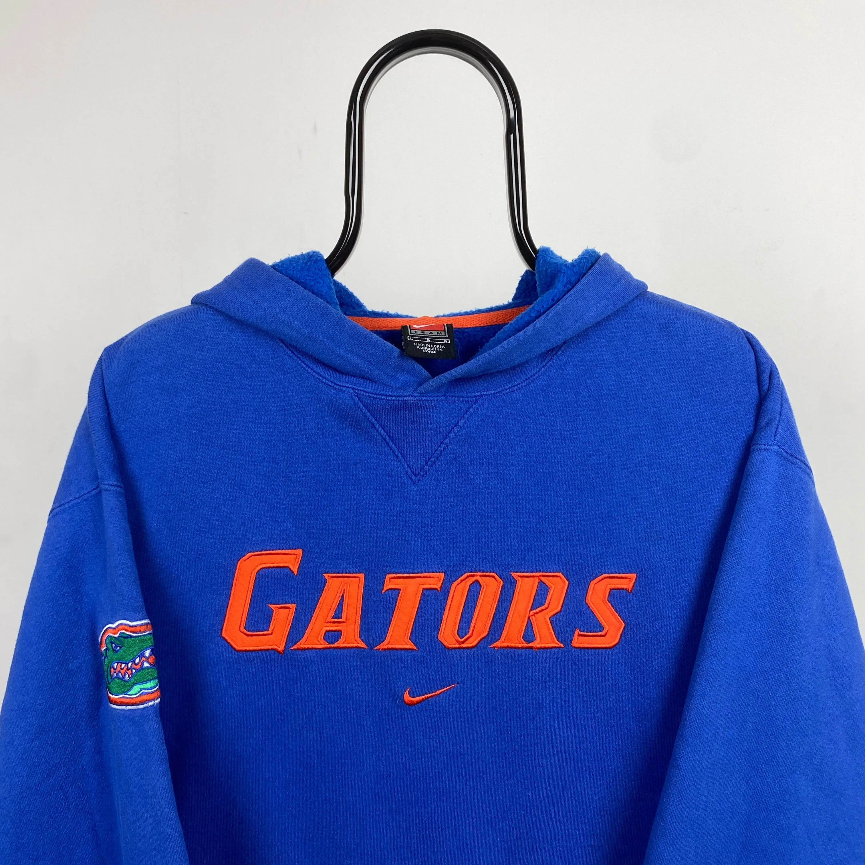 90s Nike Team Gators Hoodie Blue Large