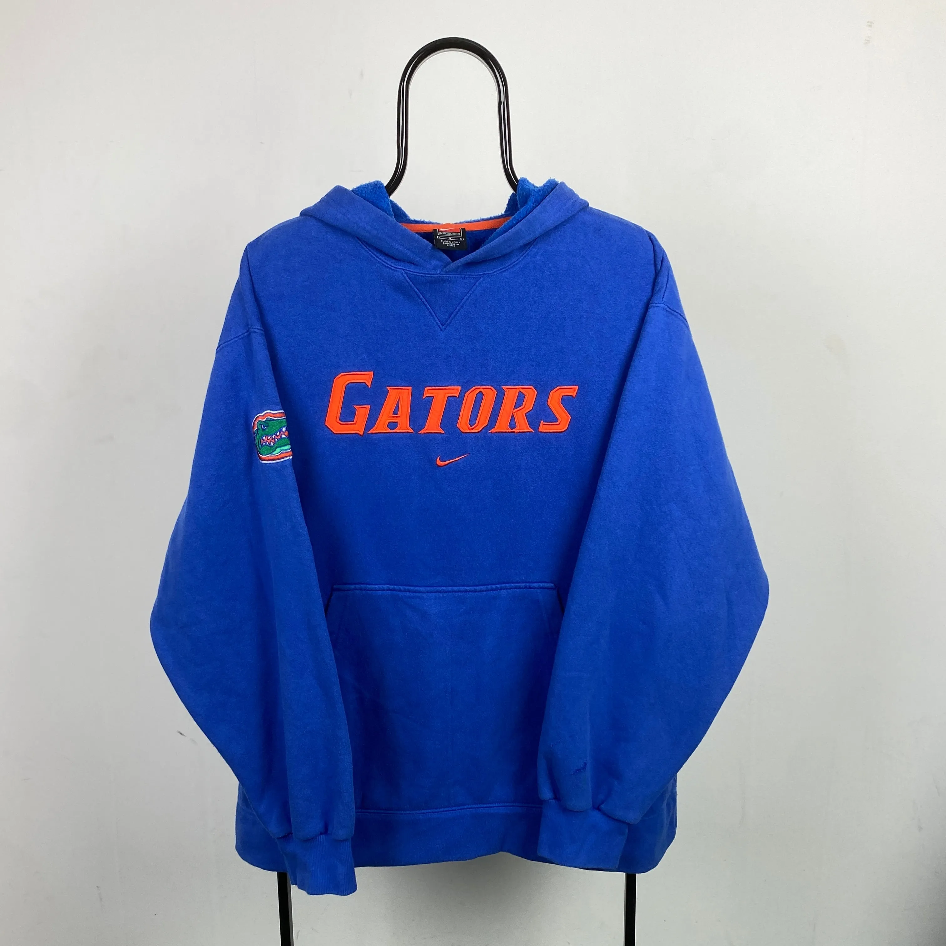 90s Nike Team Gators Hoodie Blue Large