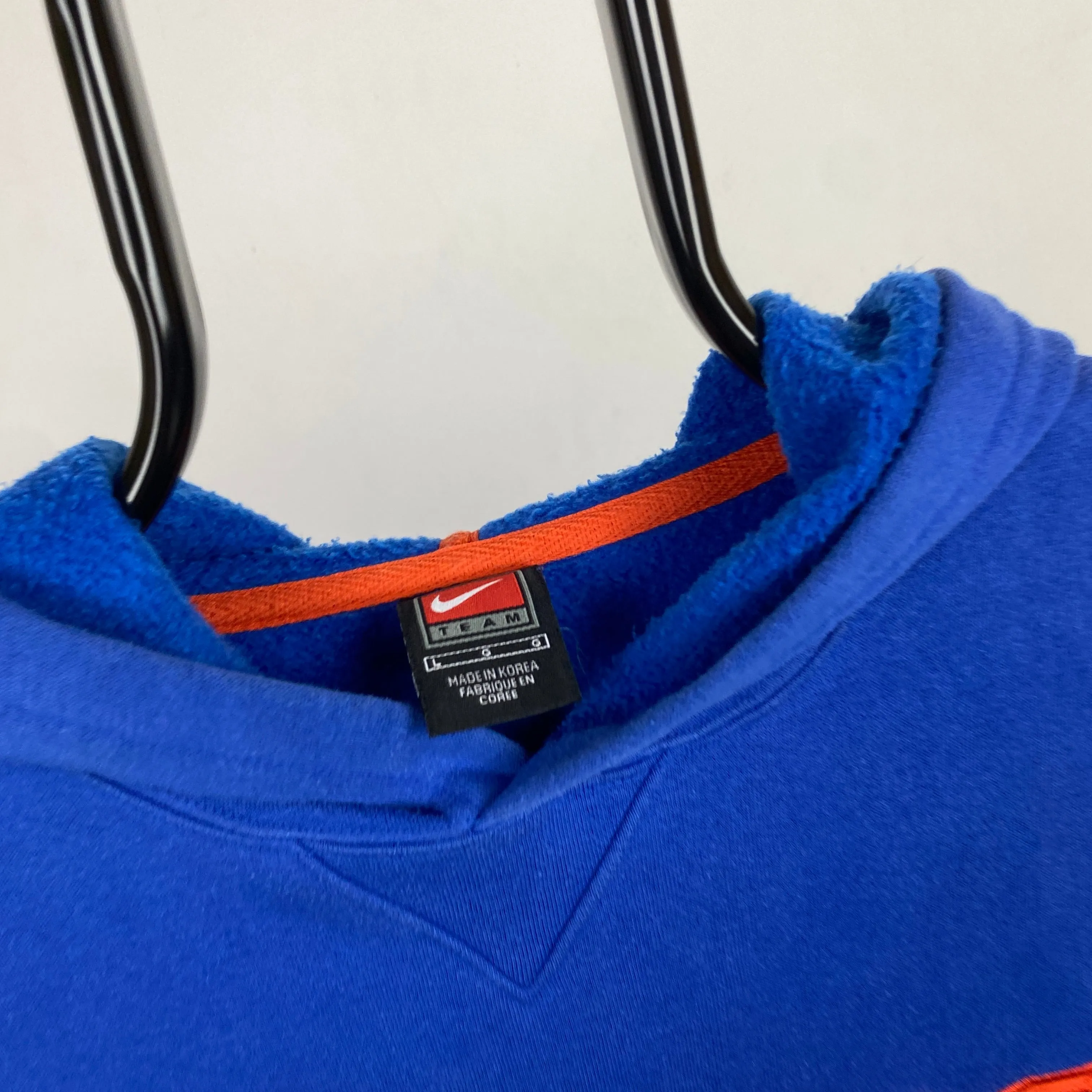 90s Nike Team Gators Hoodie Blue Large