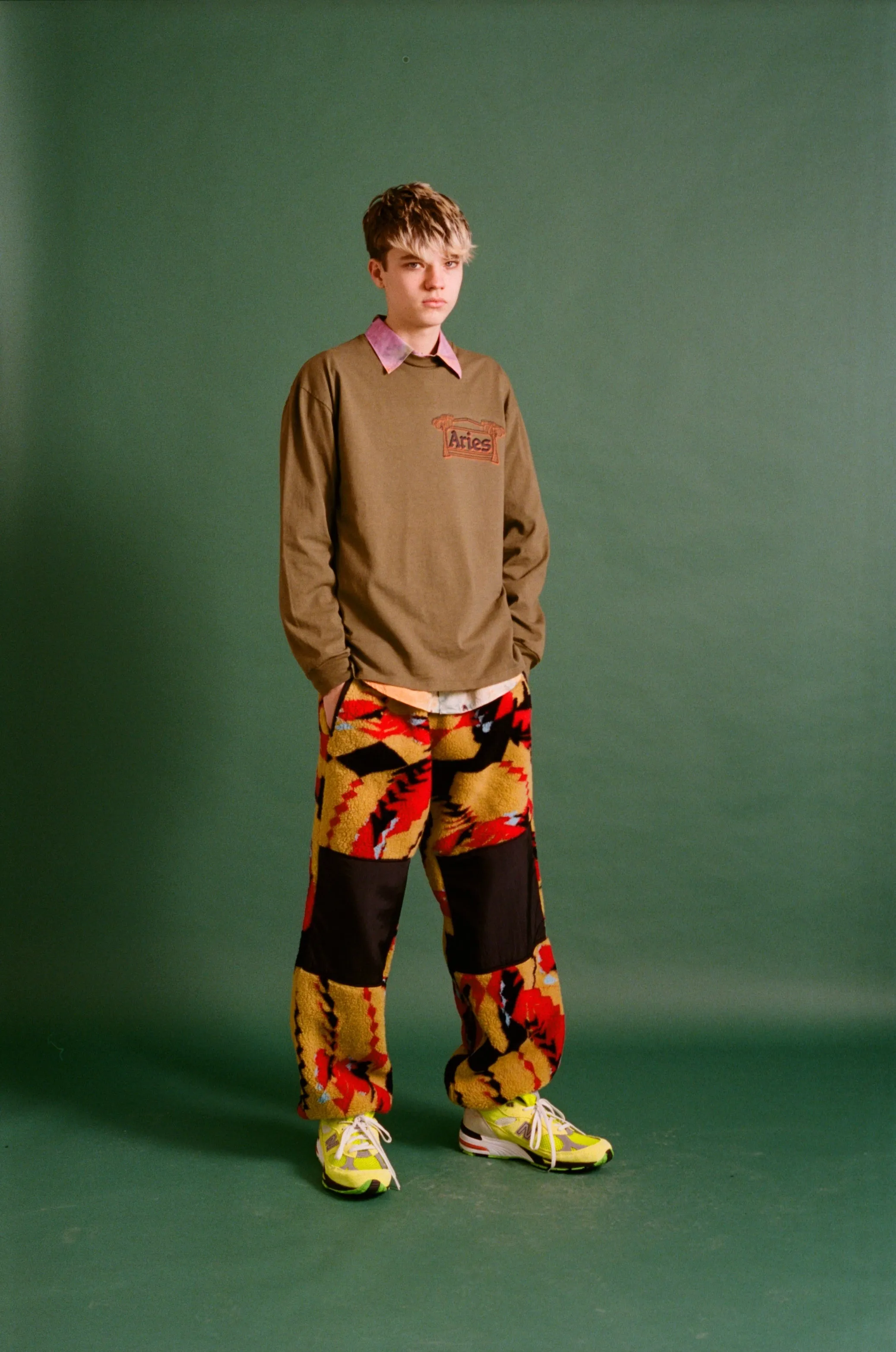 Abstract Fleece Pants