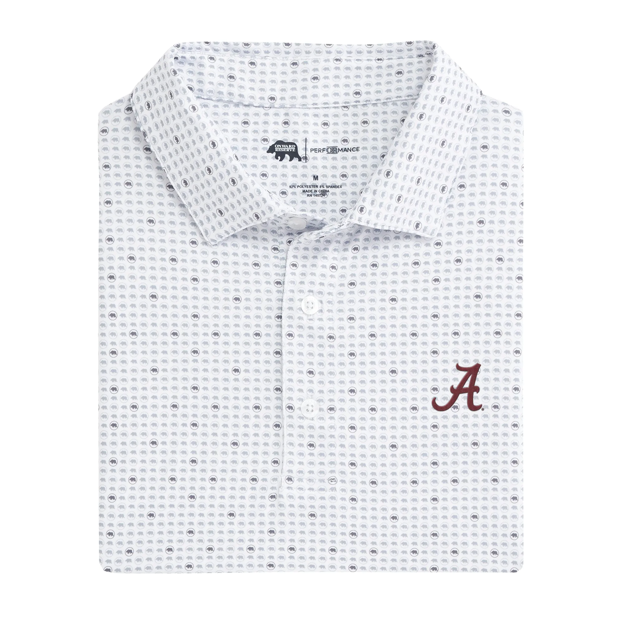 Alabama Tour Logo Printed Performance Polo