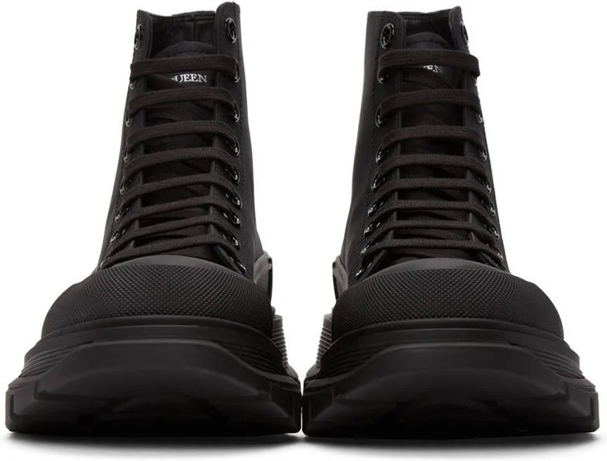 Alexander McQueen Black Tread Slick High Sneakers