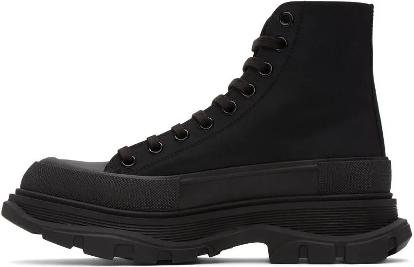 Alexander McQueen Black Tread Slick High Sneakers