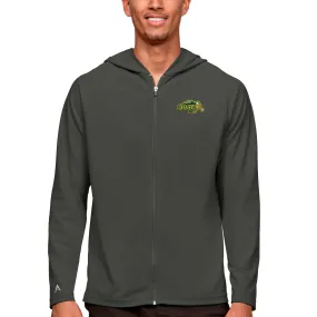 Antigua NDSU Bison Charcoal Legacy Full-Zip Hoodie