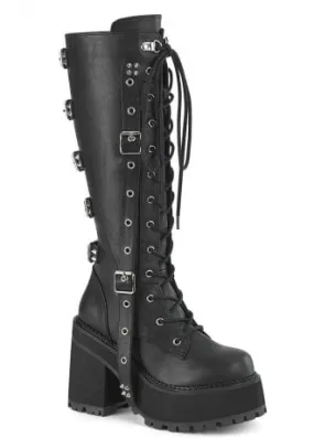 Assault 218 Strap Knee High Boot