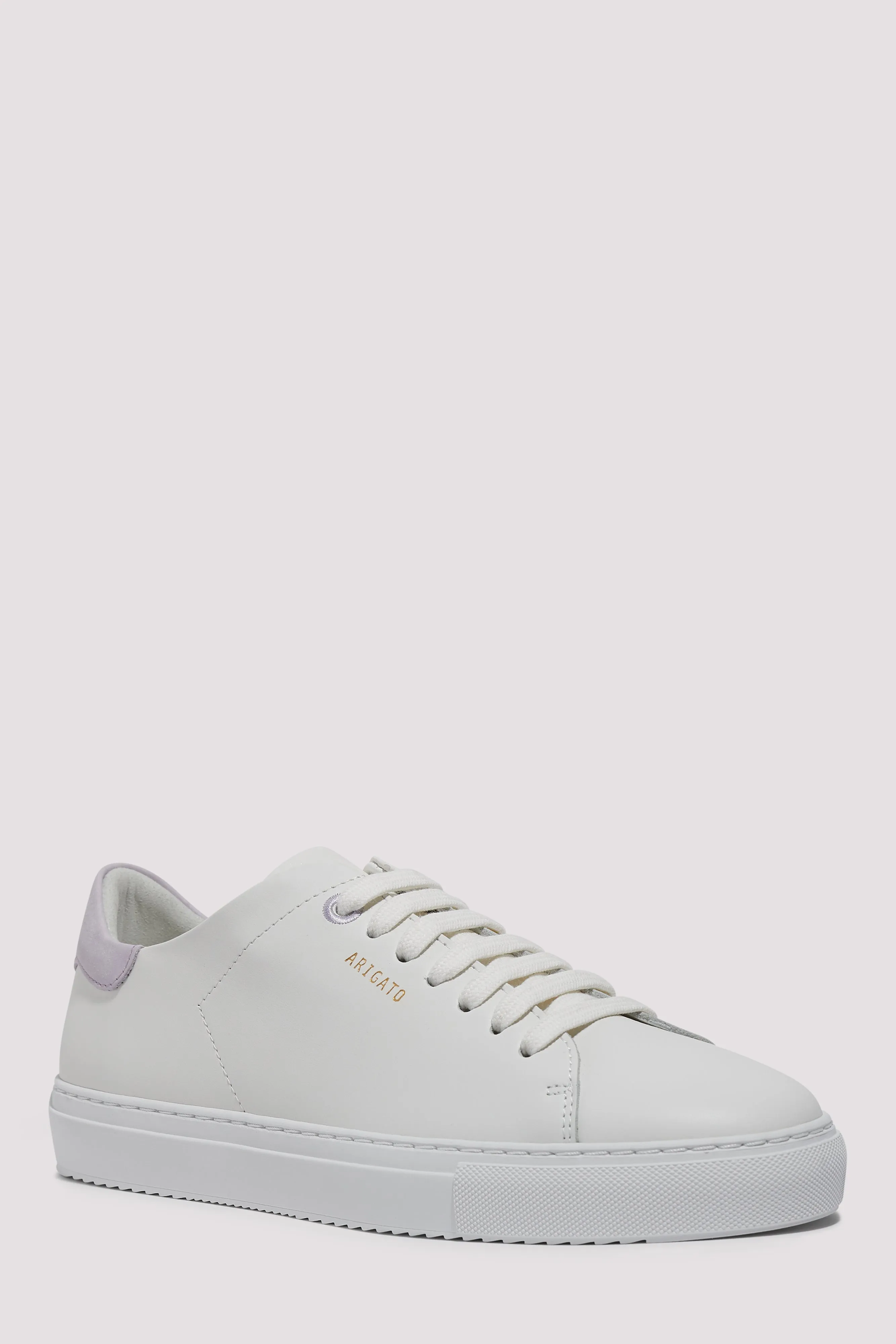 Axel Arigato  White and Purple Clean 90 Sneakers