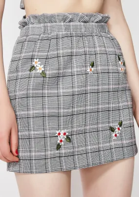 Bad Intentions Plaid Skirt-