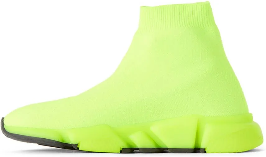 Balenciaga Kids Green Speed Sneakers