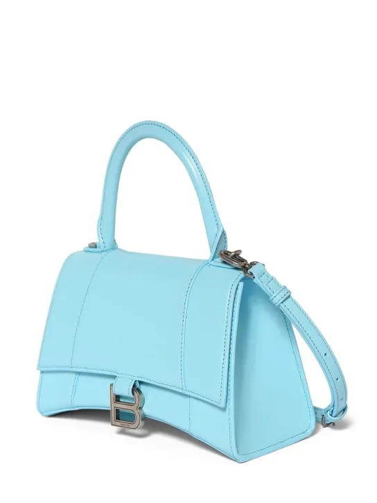 Balenciaga   Small Hourglass leather top handle bag 