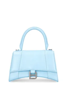 Balenciaga   Small Hourglass leather top handle bag 