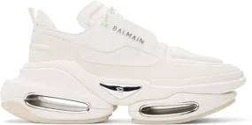 Balmain White B-Bold Sneakers