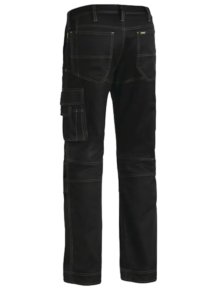 Bisley Workwear BPC6475 Men's Pant - Cargo - X Airflow Engineered - Cotton Twill Ripstop - Black - 77R