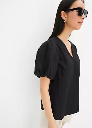 bonprix Short Puff Sleeve Tunic | Kaleidoscope