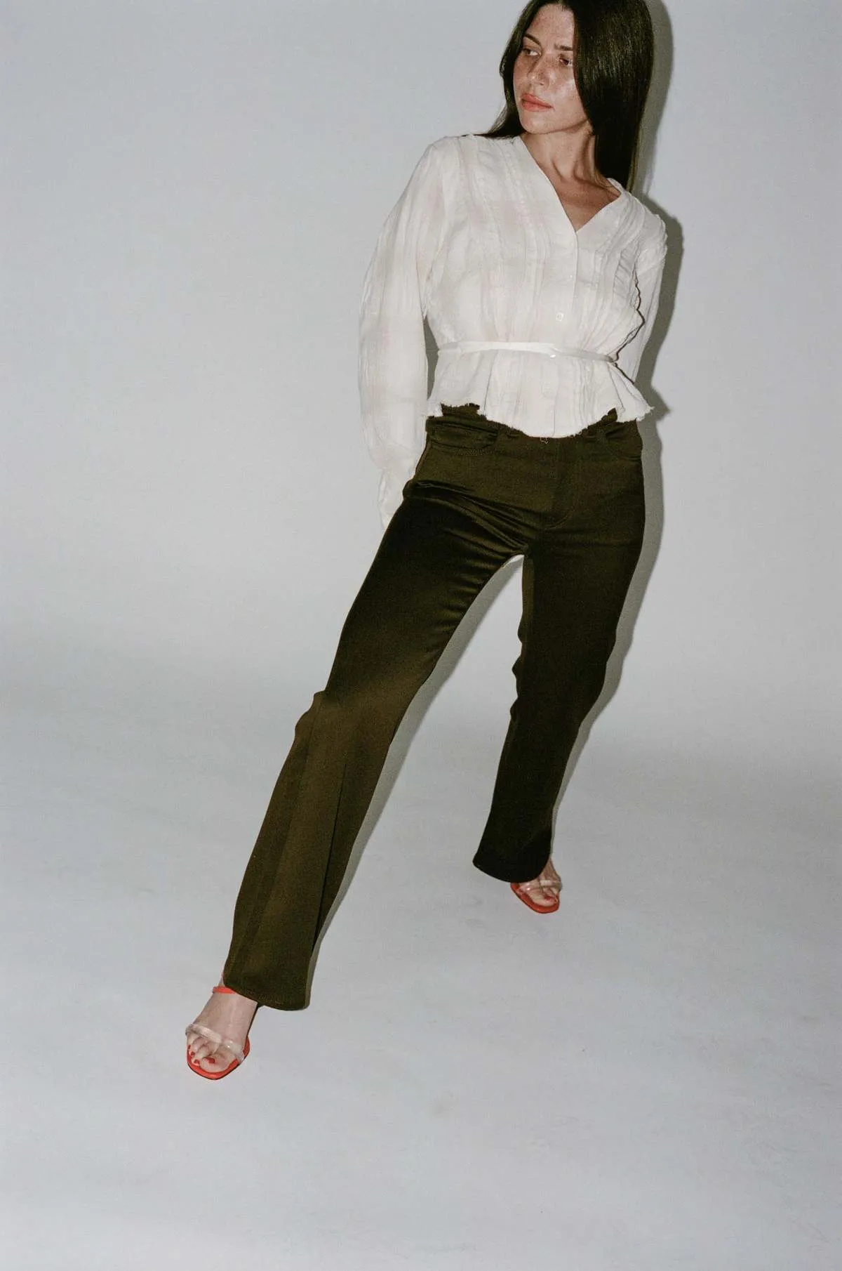 Boot Cut Pant - Brown