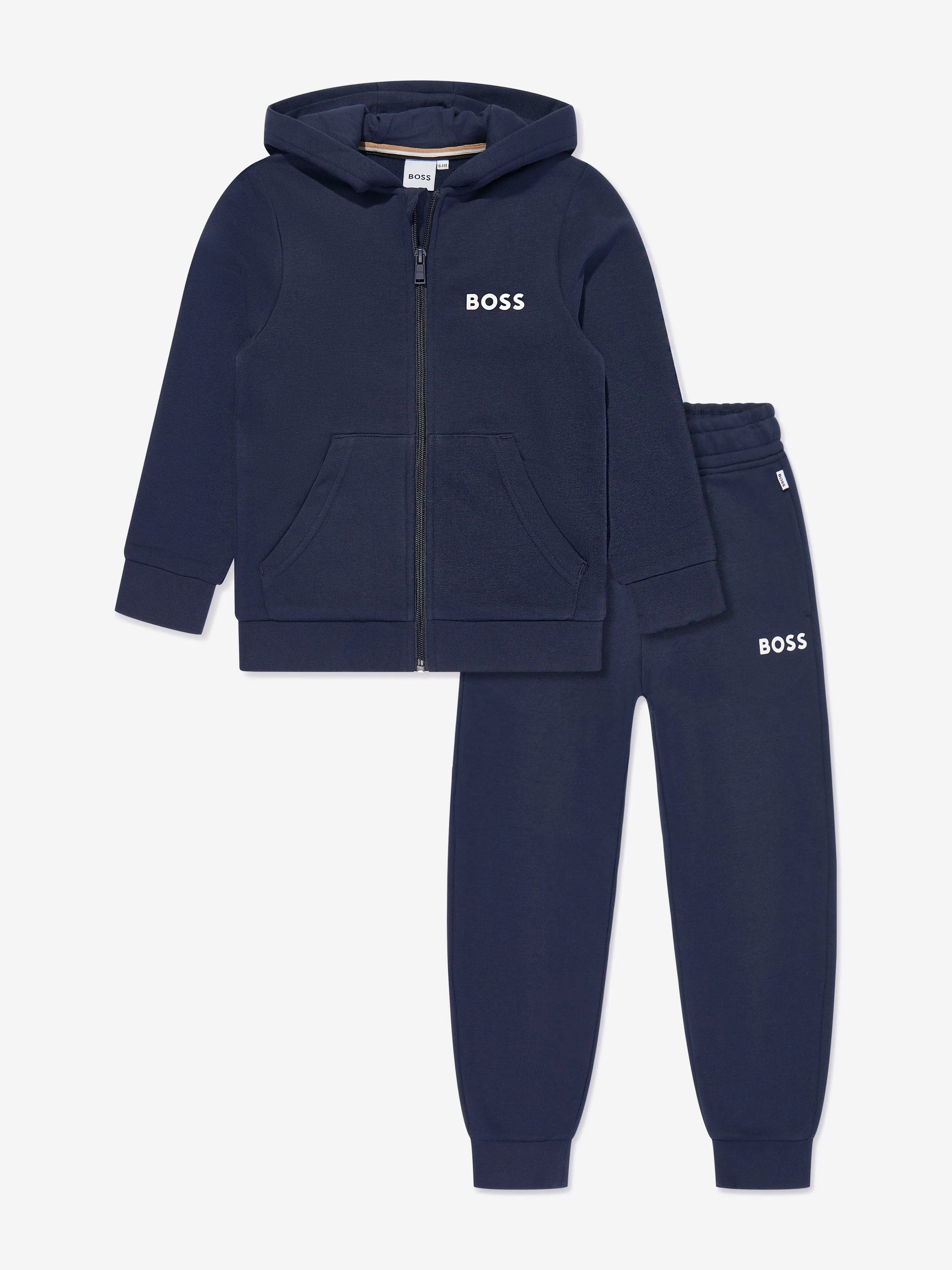 BOSS Boys Logo Tracksuit in Navy