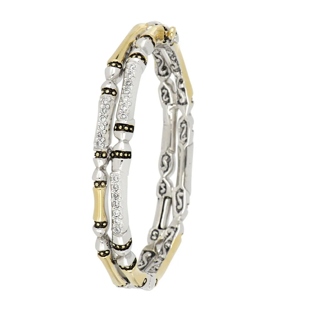 Canias 2 Row Pave Bracelet by John Medeiros