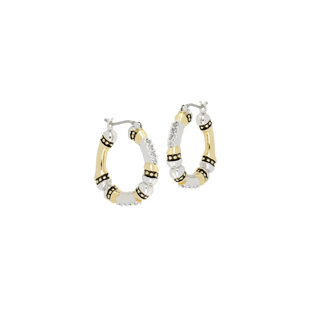 Canias Small Pave Hoop Earrings by John Medeiros