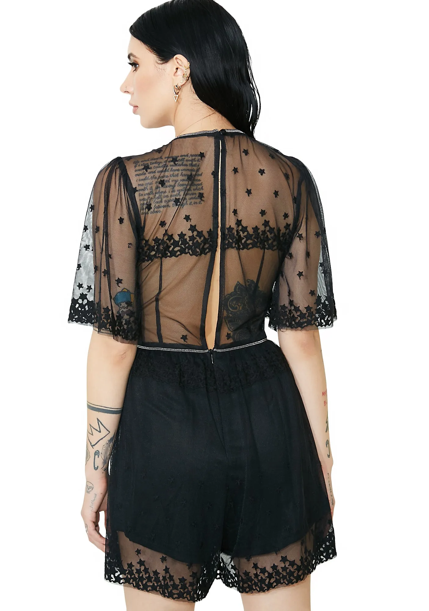 Carina Sheer Romper-