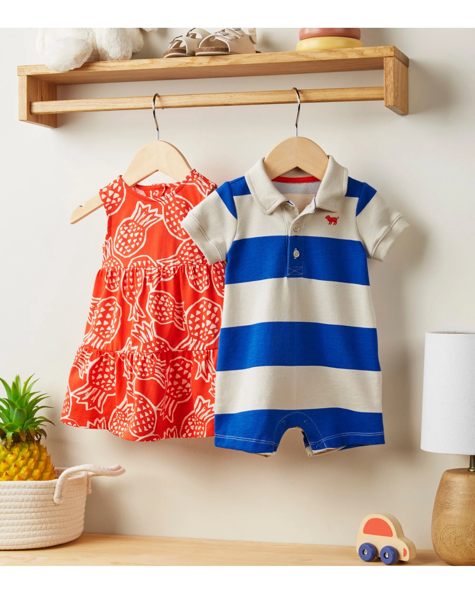 Carter's / OshKosh Baby Rugby Striped Cotton Romper