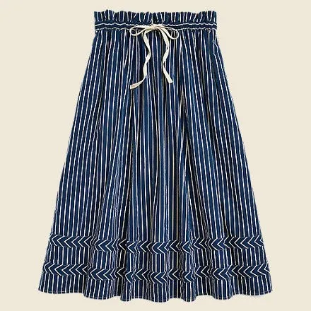 Chantall Skirt - Blue/White