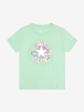 Converse Girls Chuck Patch Graphic T-Shirt in Green