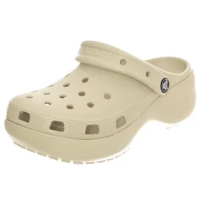 CROCS W' Classic Platform Clog Bone Sandals