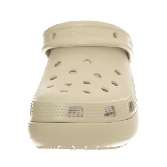 CROCS W' Classic Platform Clog Bone Sandals