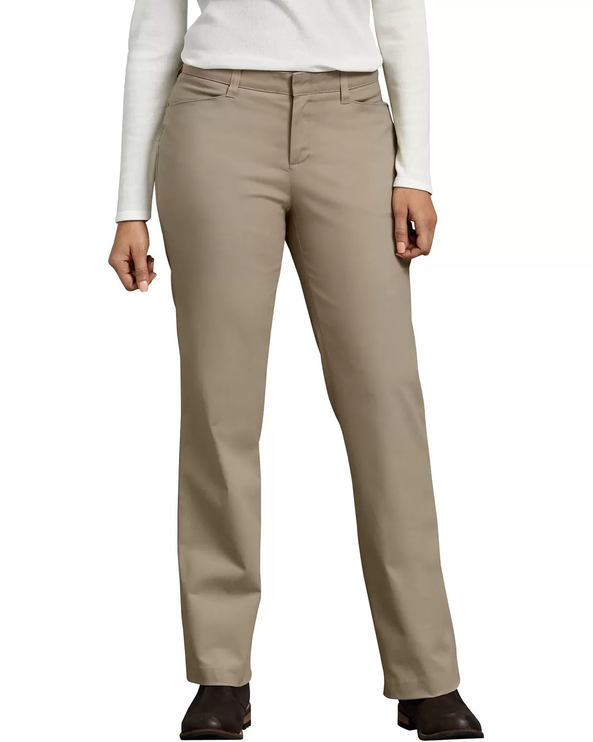 Dickies Workwear FP342 Ladies' Curvy Fit Straight Leg Flat Front Pant SKU: FP342