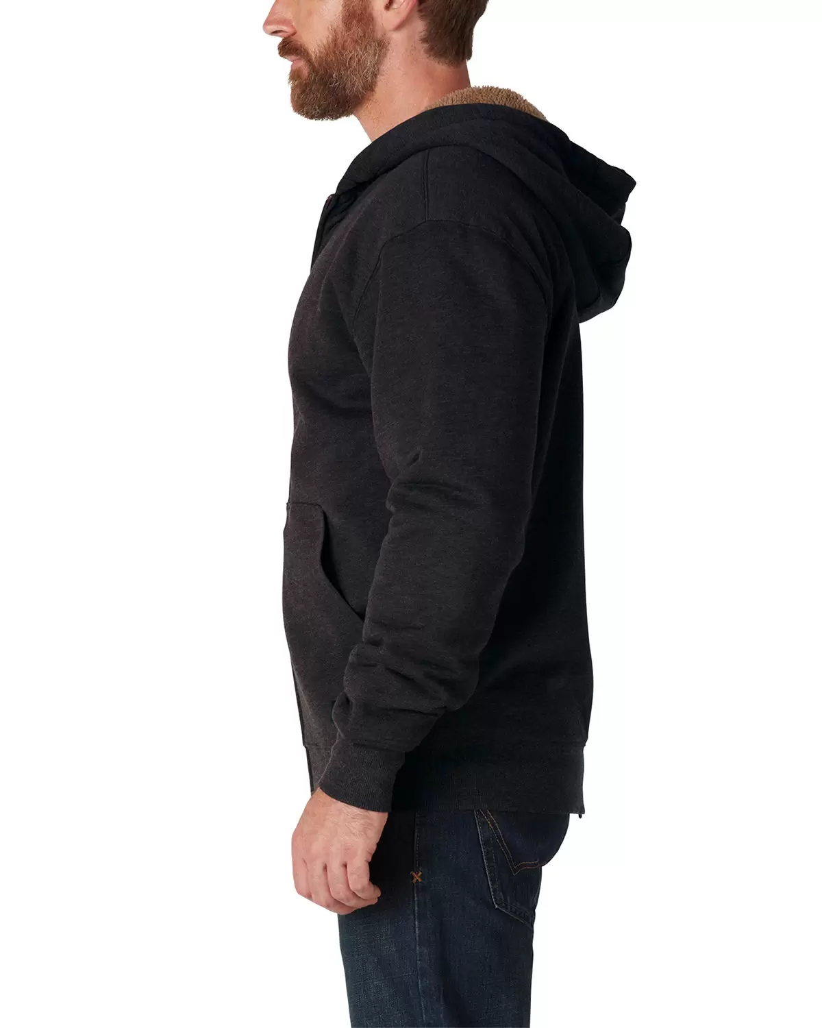 Dickies Workwear TW457 Men's Sherpa-Lined Full-Zip Hooded Sweatshirt SKU: TW457