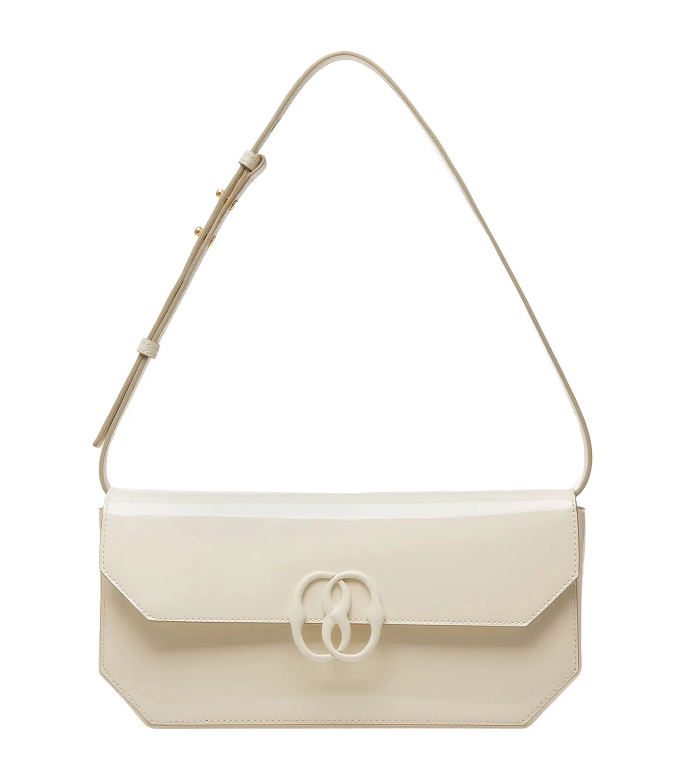 Emblem Folio Shoulder Bag Bone