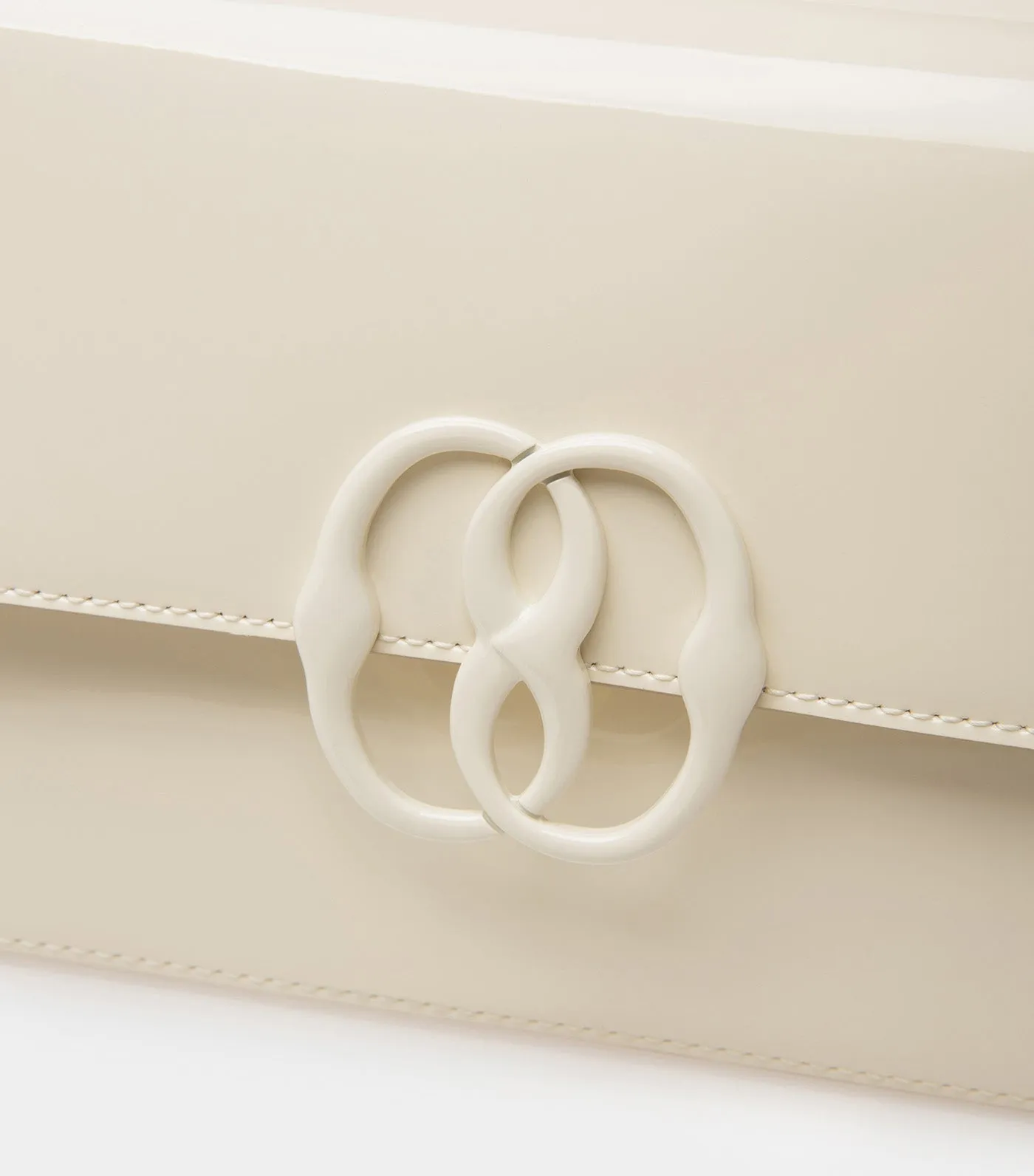 Emblem Folio Shoulder Bag Bone