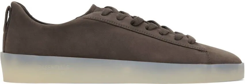 Essentials Brown Tennis Low Sneakers