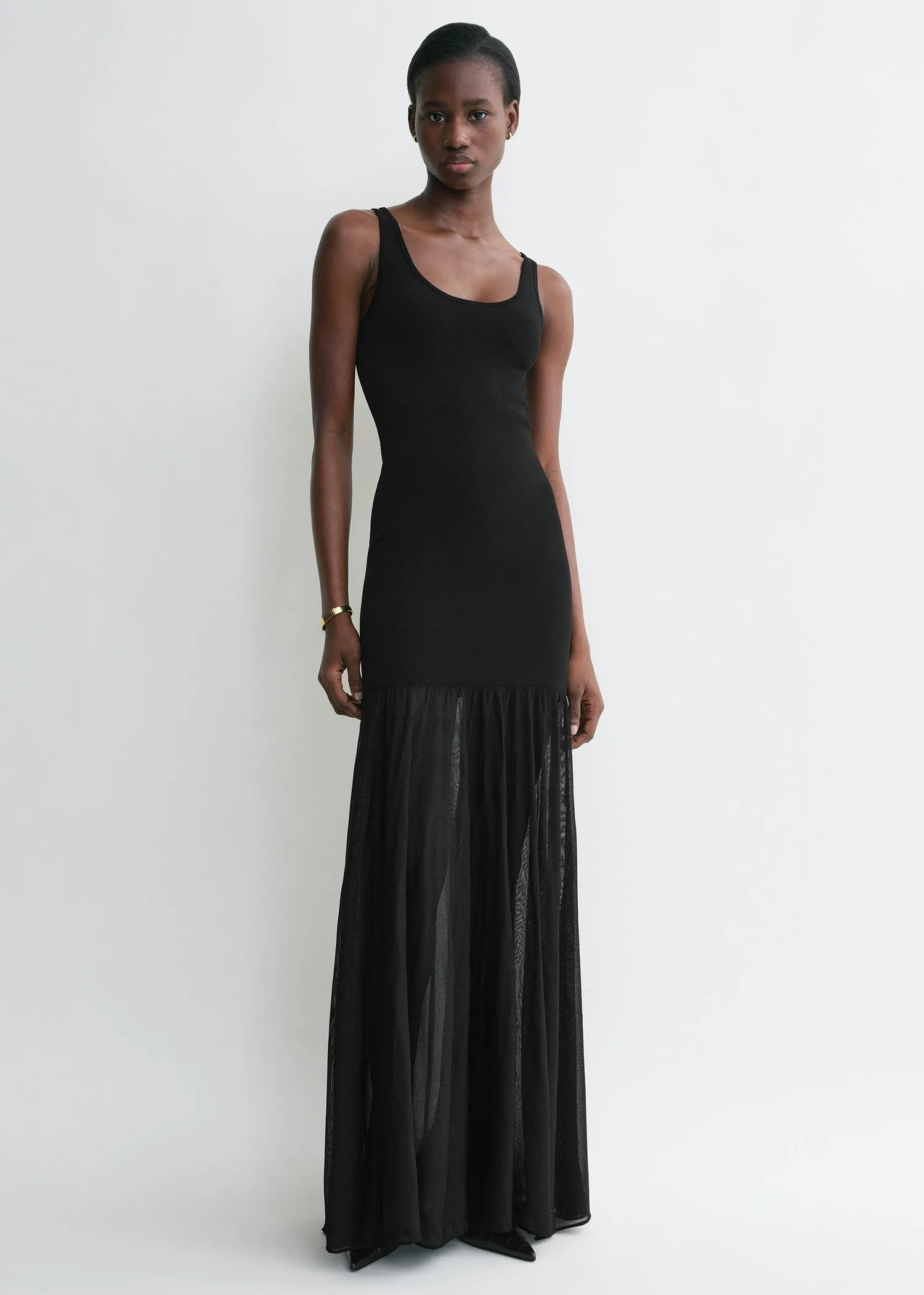 Evening tank dress black