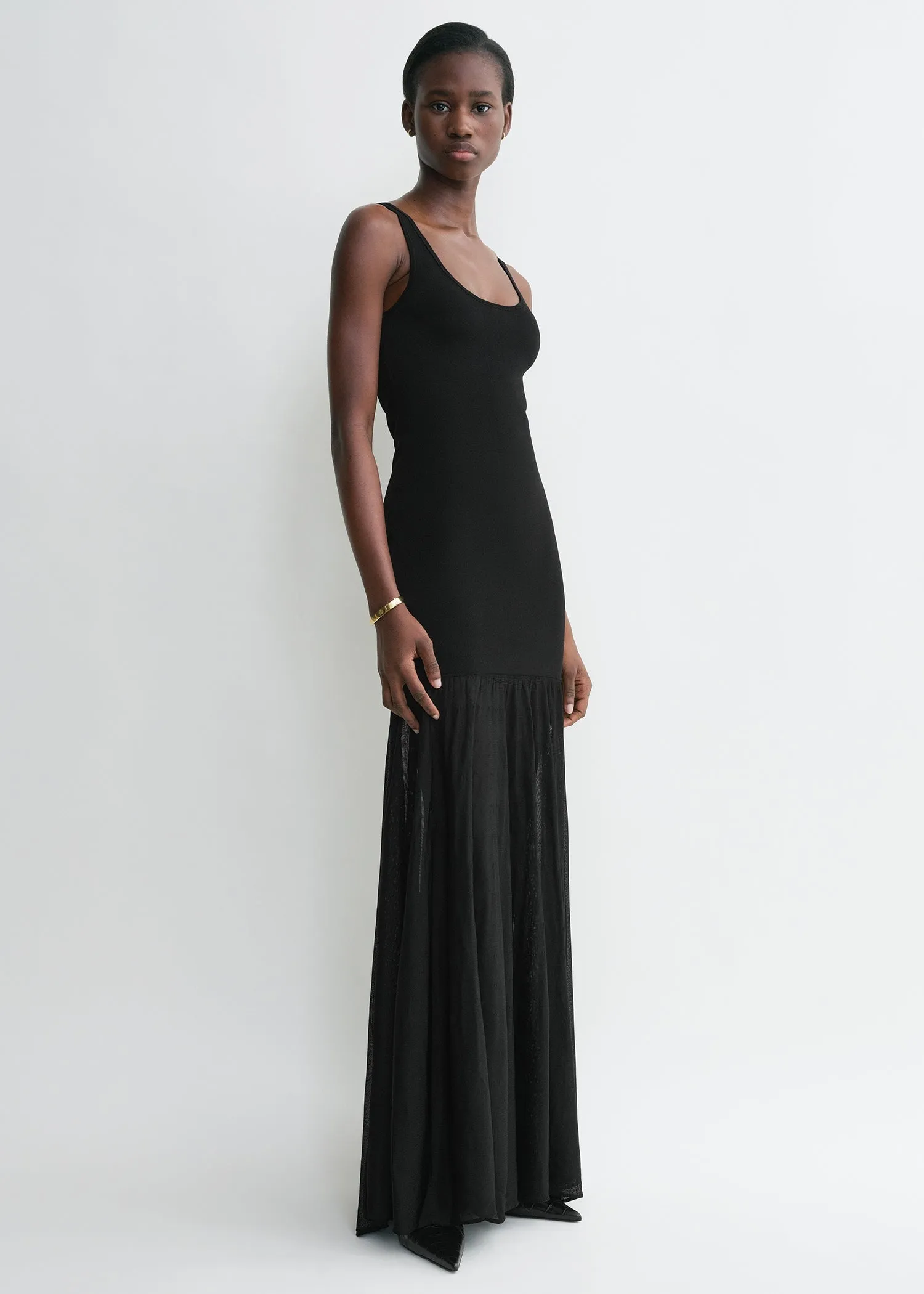 Evening tank dress black