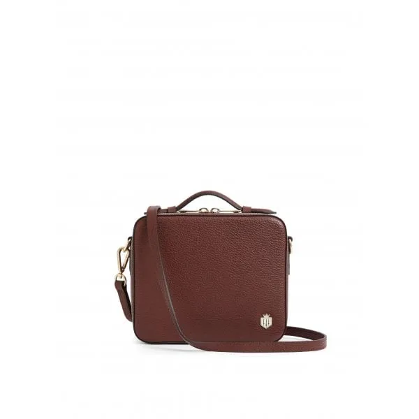 Fairfax & Favor Buckingham Cross Body Bag in Burgundy Leather