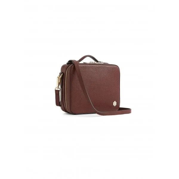 Fairfax & Favor Buckingham Cross Body Bag in Burgundy Leather