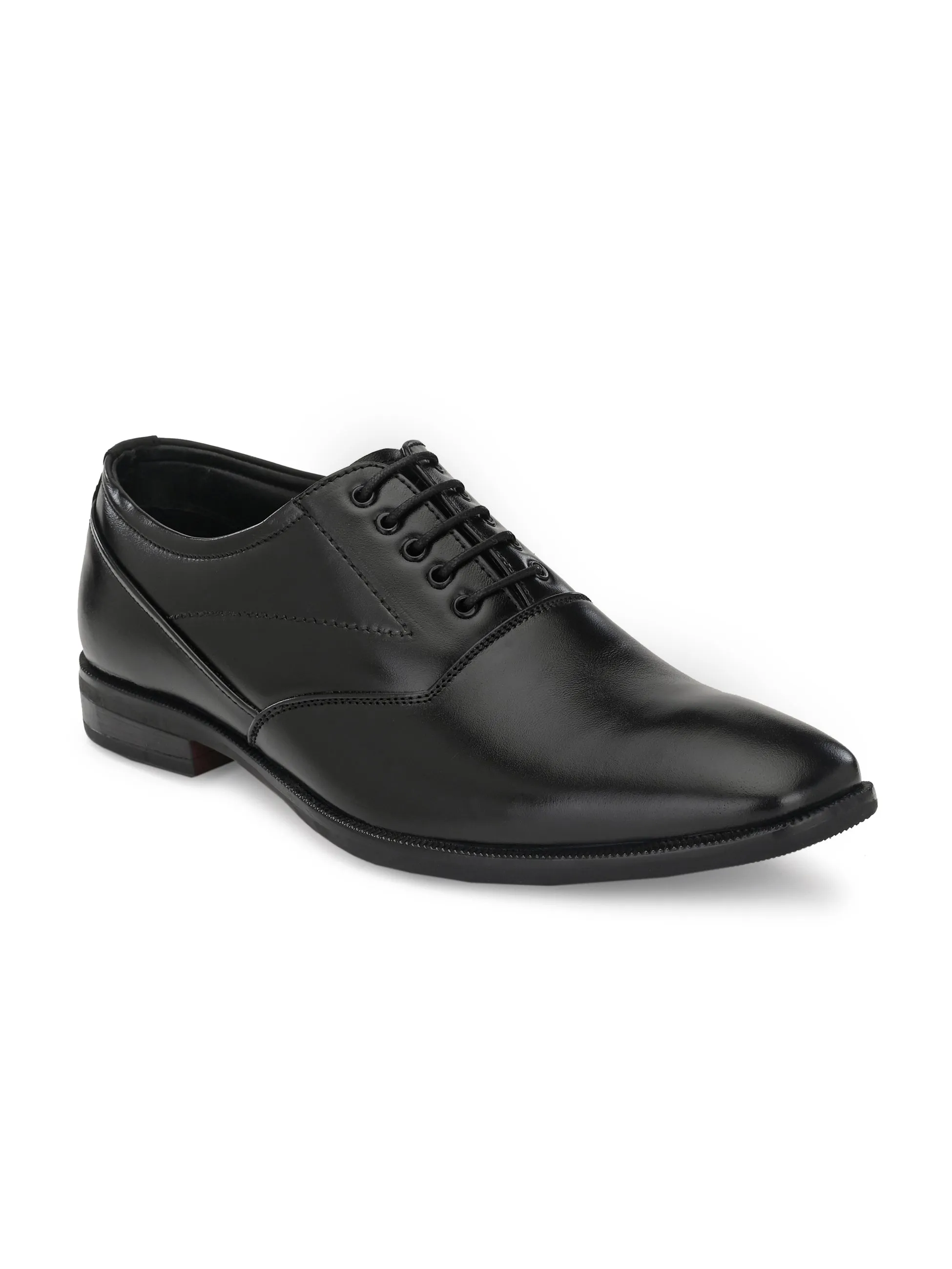 Fentacia Men Black Genuine Leather Oxford Formal Shoes