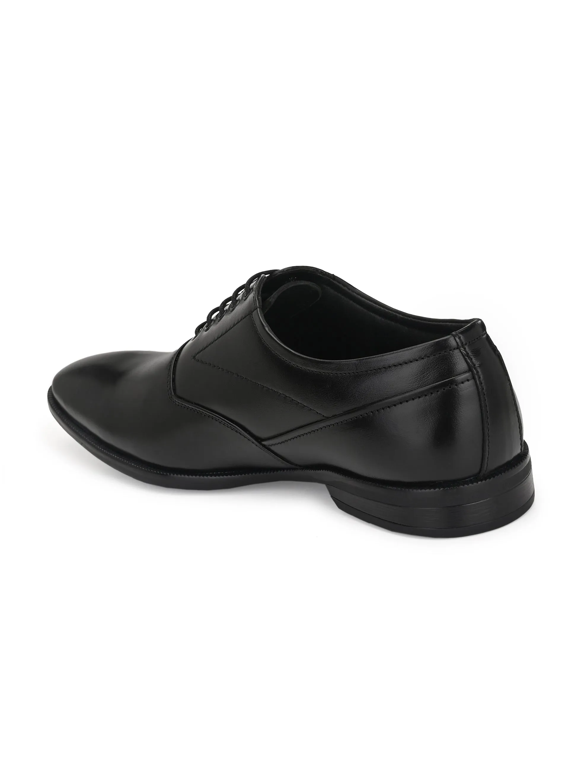 Fentacia Men Black Genuine Leather Oxford Formal Shoes