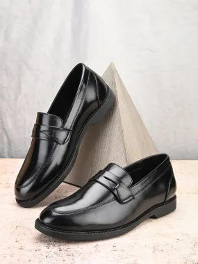 FENTACIA Men Black Solid SlipOn Formal Shoes