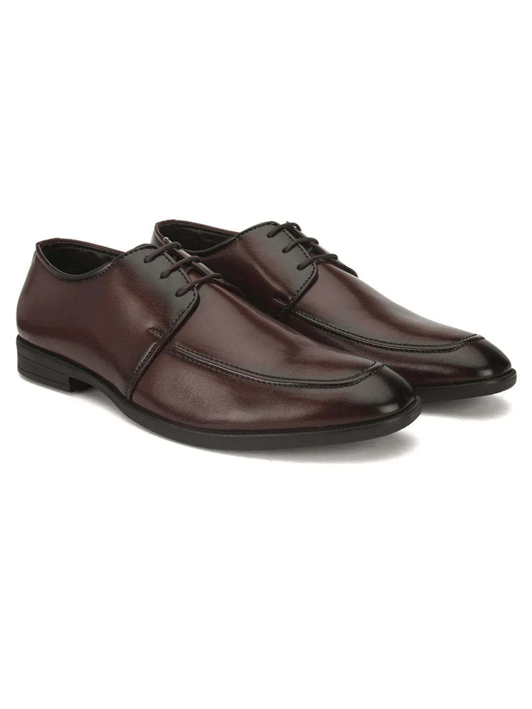 FENTACIA Men Brown Lace-Ups Formal Shoes