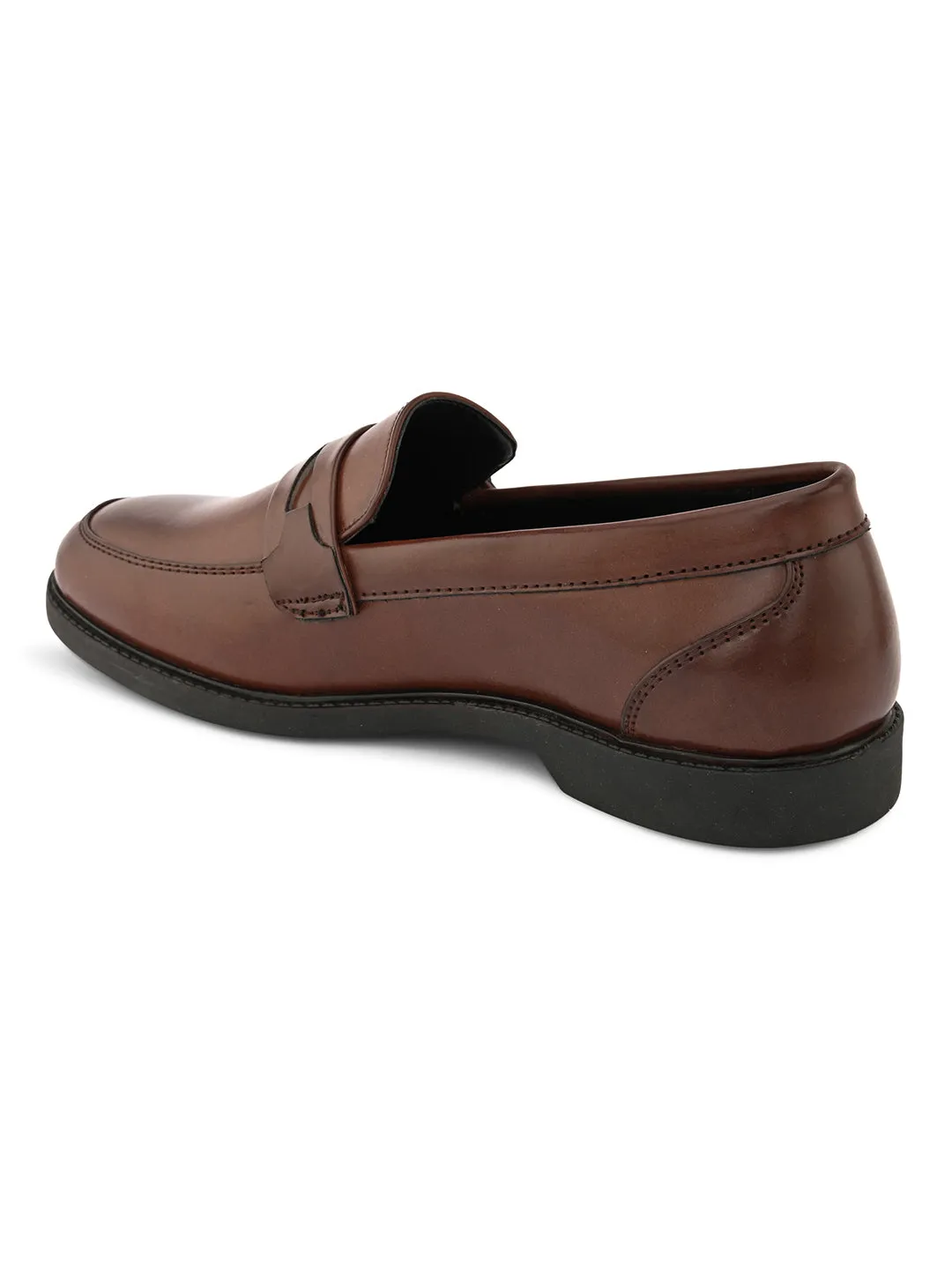 FENTACIA Men Brown Solid SlipOn Formal Shoes